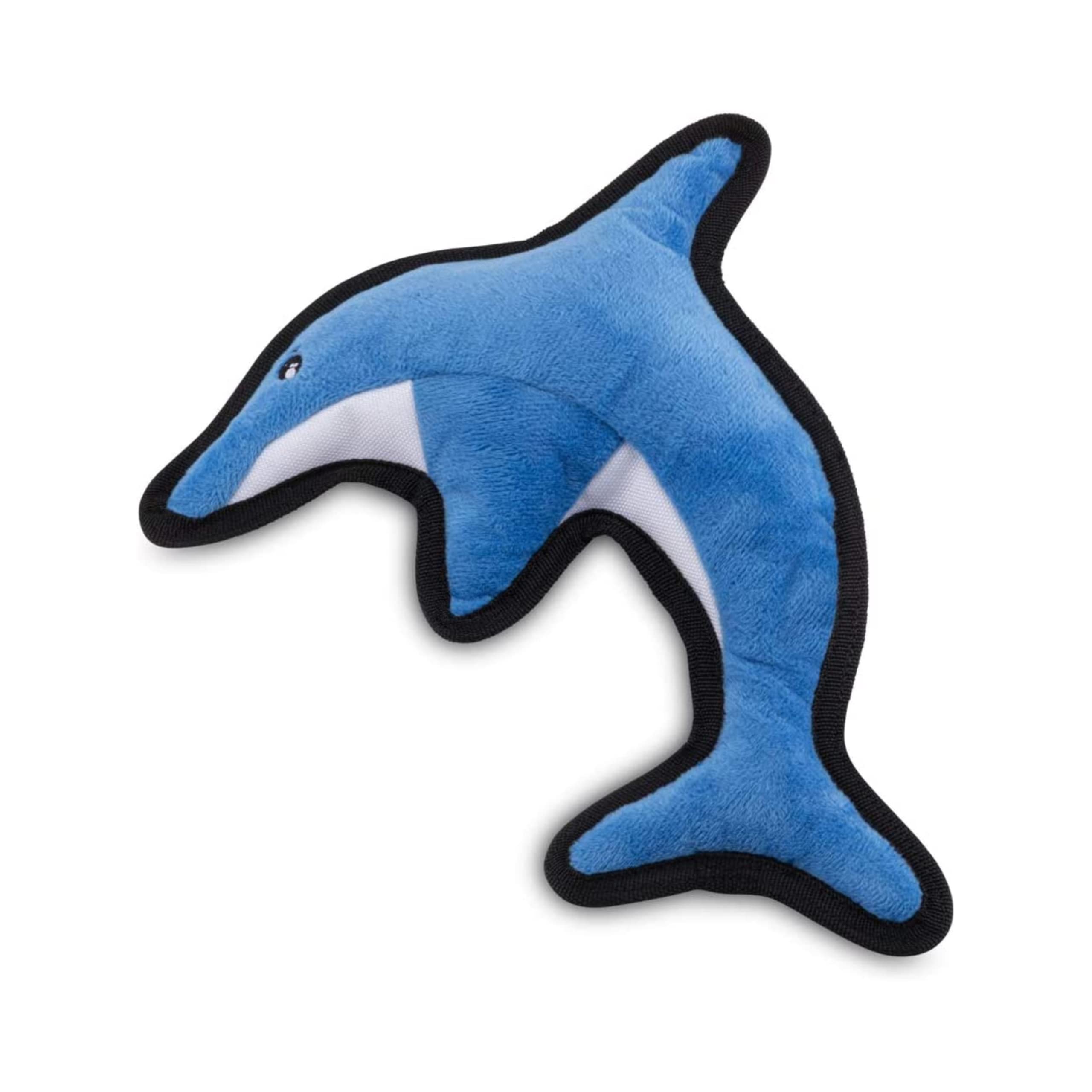 Beco Jouet pour Chien en Forme de Dauphin recyclé Rugueux et résistant | Cadeaux pour Chiens | Jouets de Noël pour Chien | Cadeaux pour Chiens