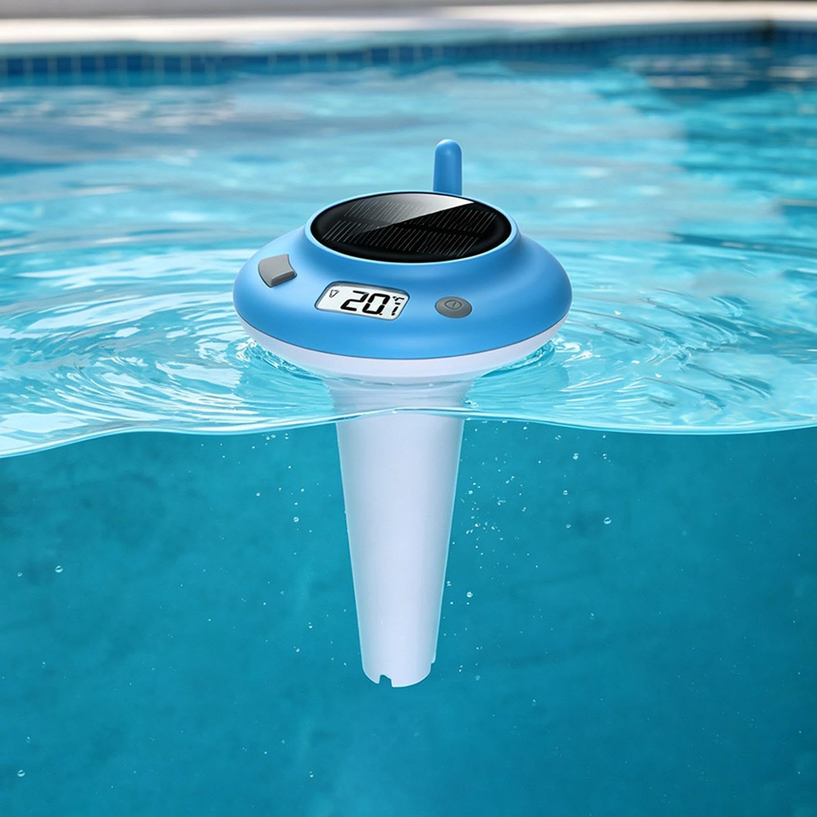 Termometro Piscina a Display LCD Wireless Impermeabile | Termometro Acqua Vasca Idromassaggio Per Proprietari Casa Acquario Laghetto Spa Vasca Calda