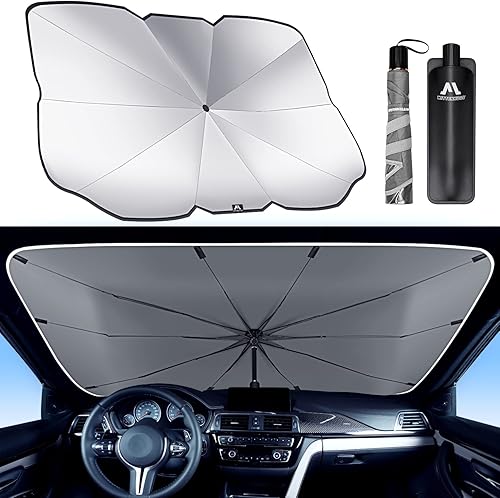 Parasol para parabrisas de automóvil, visera plegable, reflector de rayos UV, parasol para automóvil, camiones, SUV, mantiene el vehículo fresco,