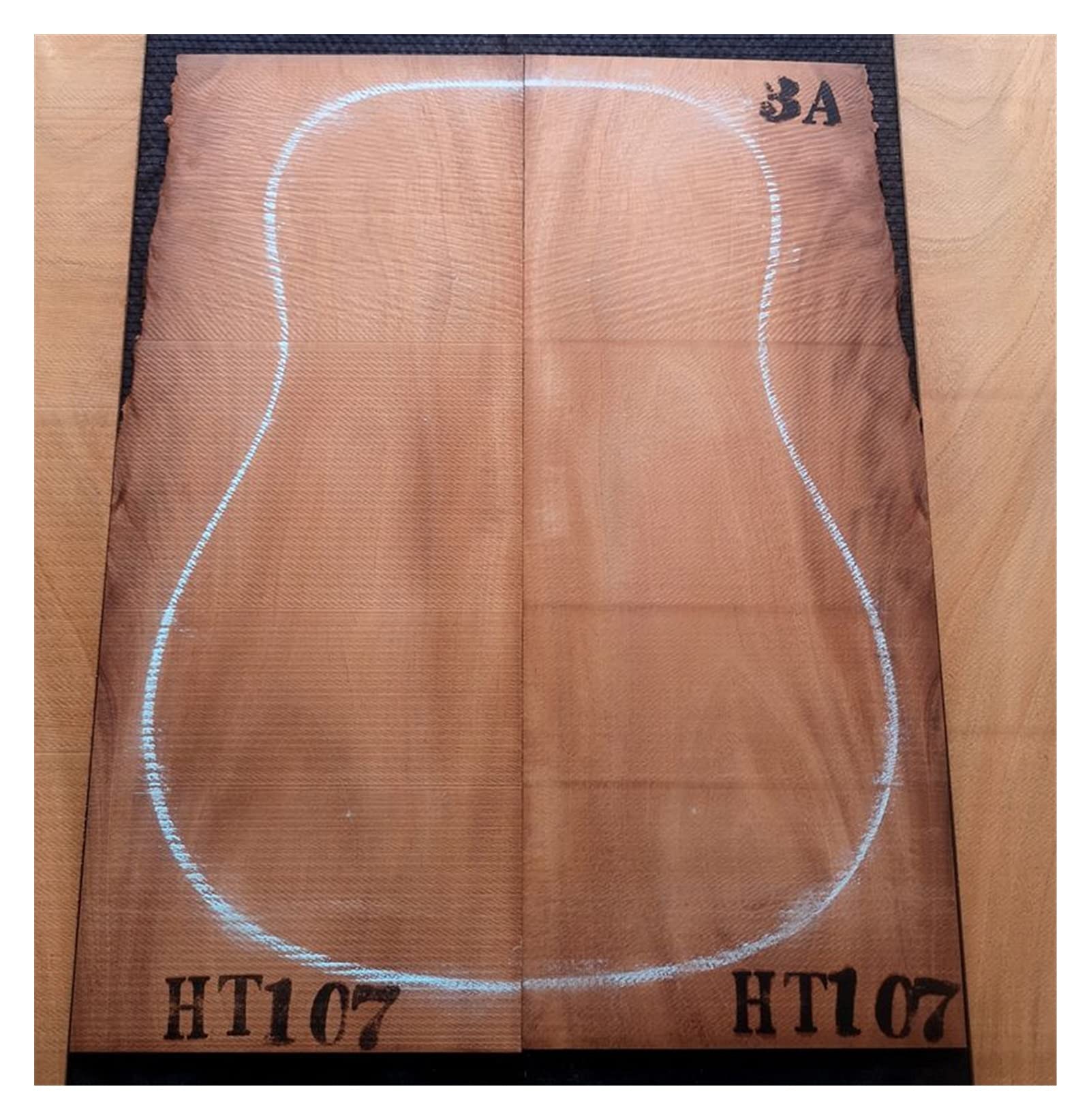 DIY Bausatz E-Gitarre 3A Honduras Mahagoni-Gitarre-Rücken- Und Seitenteile Massivholzfurnier Große Blatt-Mahagoni-Furniergitarrenmaterial Unvollendeter Gitarrenbausat (Color : HT107)