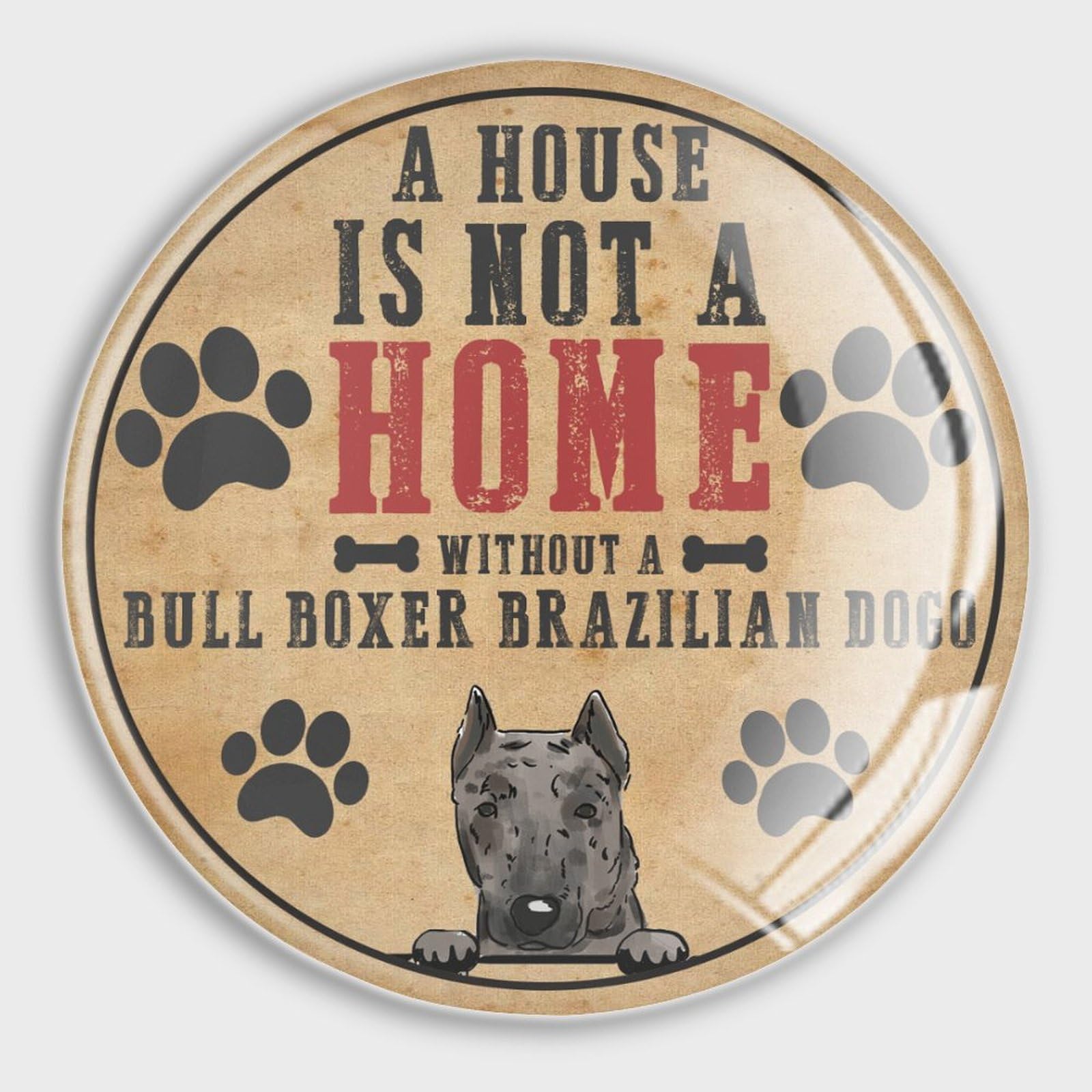 Aimants de réfrigérateur Bull Boxer en verre pour tableaux d'école et de bureau