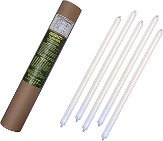 Cyalume - Paquete de 20 tubos luminosos SnapLight Impact, 40 cm, 15 pulgadas, 2 Anillas, 8 horas, no-embalados individualmente, color blanco