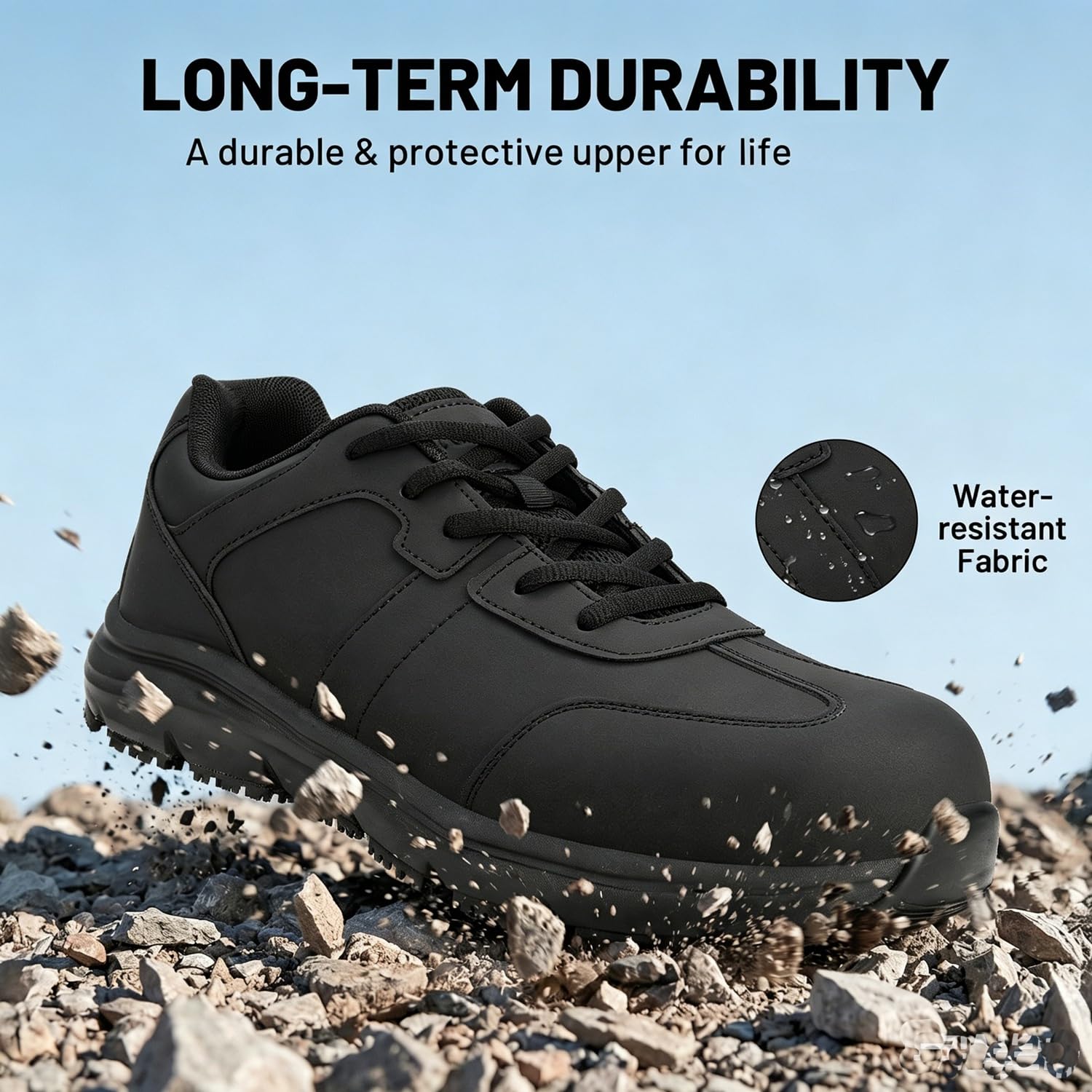 Scarpe Antinfortunistiche Uomo Cucina Scarpe da Cuoco Scarpe Antinfortunistica Antiscivolo Scarpe da Lavoro Impermeabili Punta in Acciaio Comode Leggere SRC Ristorazione