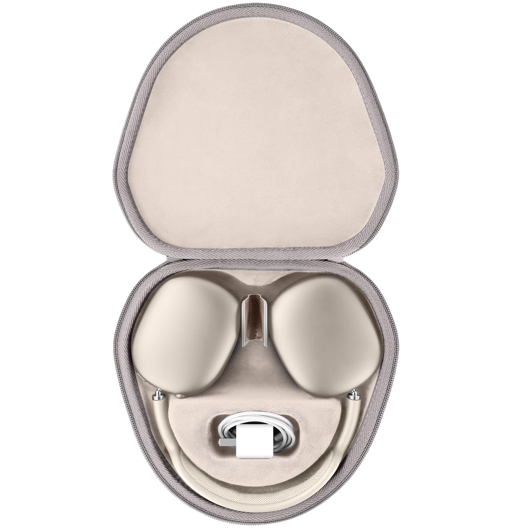 co2CREA Hard Case with Sleep Mode Replacement for Apple AirPods Max Wireless Over-Ear Headphones (Sandstone Case)