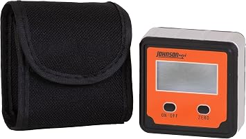 Johnson Level & Tool 1886-0000 Magnetic Digital Angle Locator w/ 2 Buttons, Orange, 1 Locator