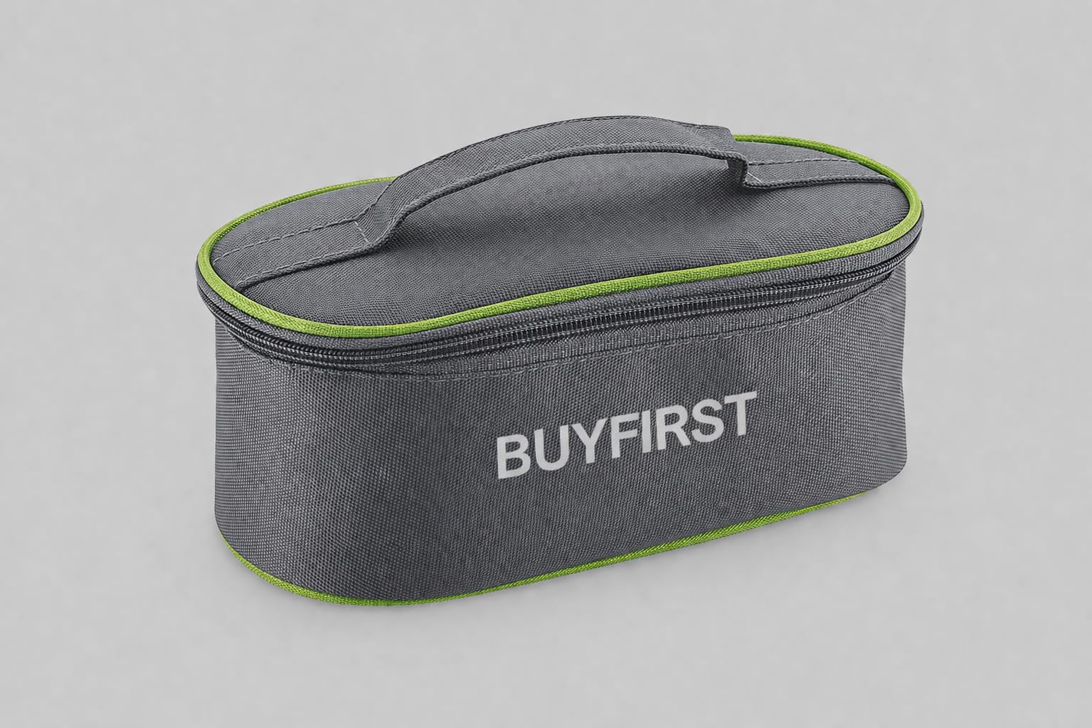Insulated Lunch/Tiffin Bag/Cover Polyester, Water Resistant, Classic Style, for Office, School and Travelling, 1 Litre (Without Containers, Grey)-image-36