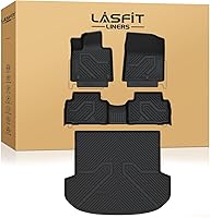 Vista 19 de LASFIT Alfombrillas para automóvil, para todo tipo de clima, elastómero termoplástico personalizable, fácil de limpiar, resistente, no se doblan