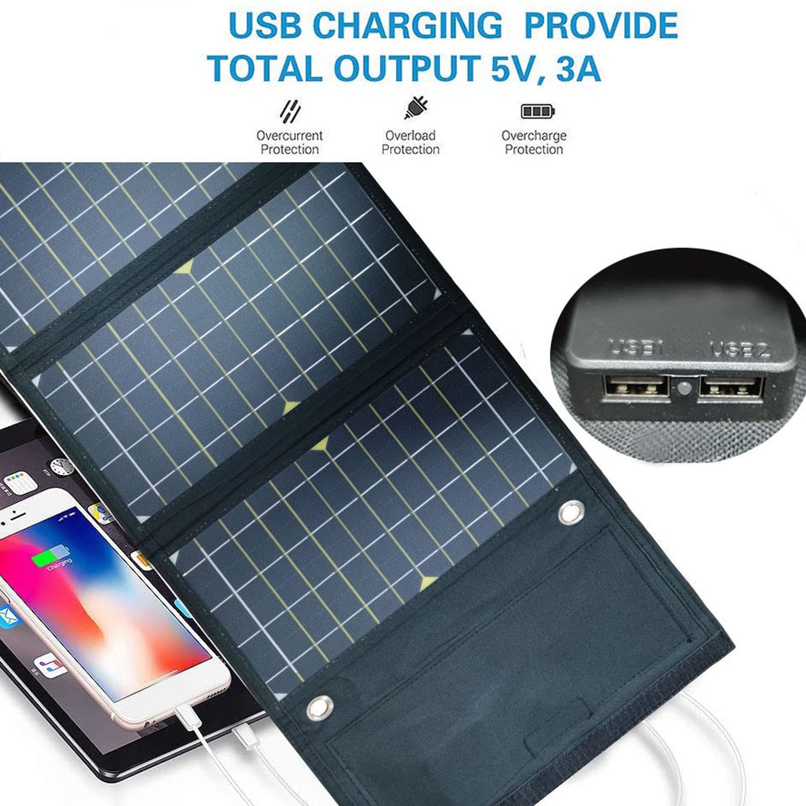 折りたたみ式ソーラーパネル 24W Amazon.co.jp: ポータブル ソーラー充電器、折りたたみ式ハンドヘルド
