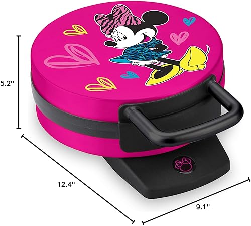 Miniatura 6 de Disney DMG-31, máquina para hacer waffles de Minnie Mouse, color rosa
