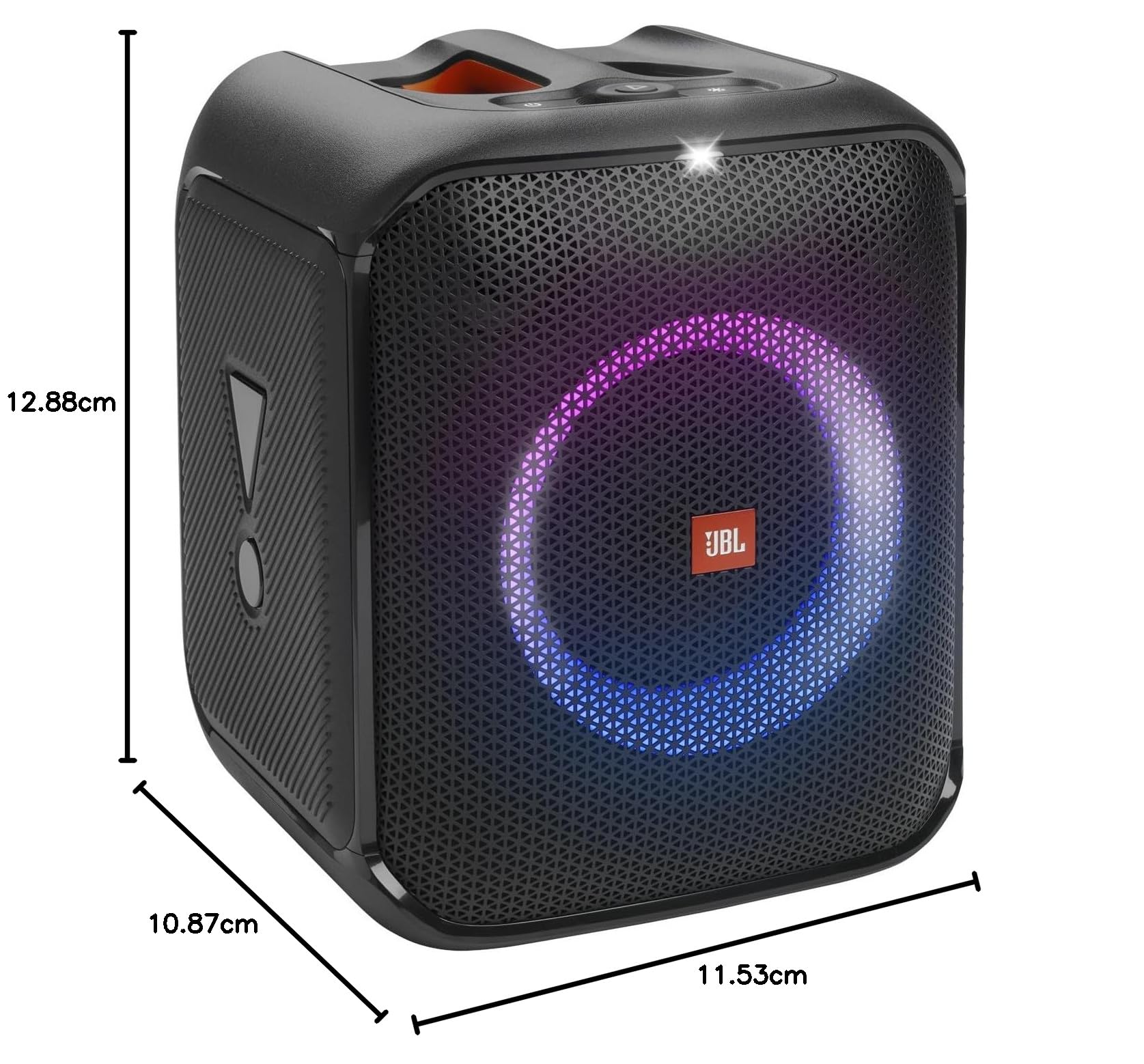 JBL PartyBox Encore Speaker Portatile Wireless per Feste, Cassa Altoparlante con Luci Integrate e Bassi Profondi, Impermeabile IPX4 per Uso Esterno, con 10 Ore di Autonomia, Nero
