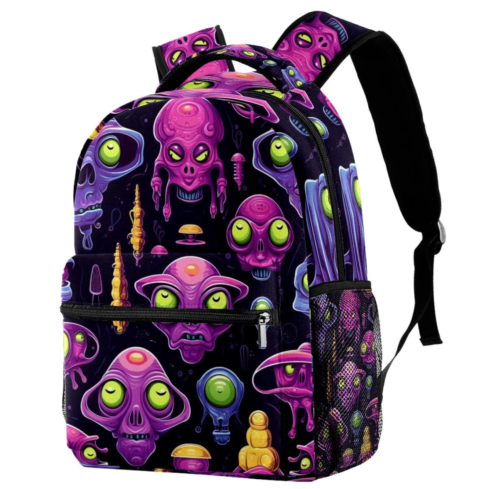 Sac à dos de voyage avec porte-bouteille enfant violet taille unique multicolore - 7