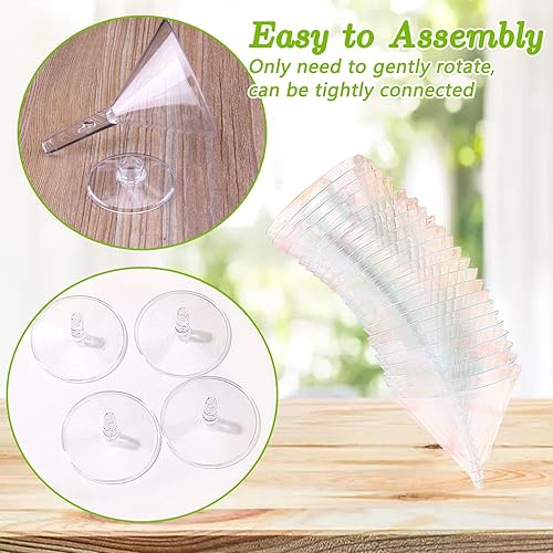 Miniatura 4 de Paquete de 100 vasos de Martini de plástico transparente de 2 onzas, vasos de cóctel desechables, mini tazas de postre, vasos de chupito para