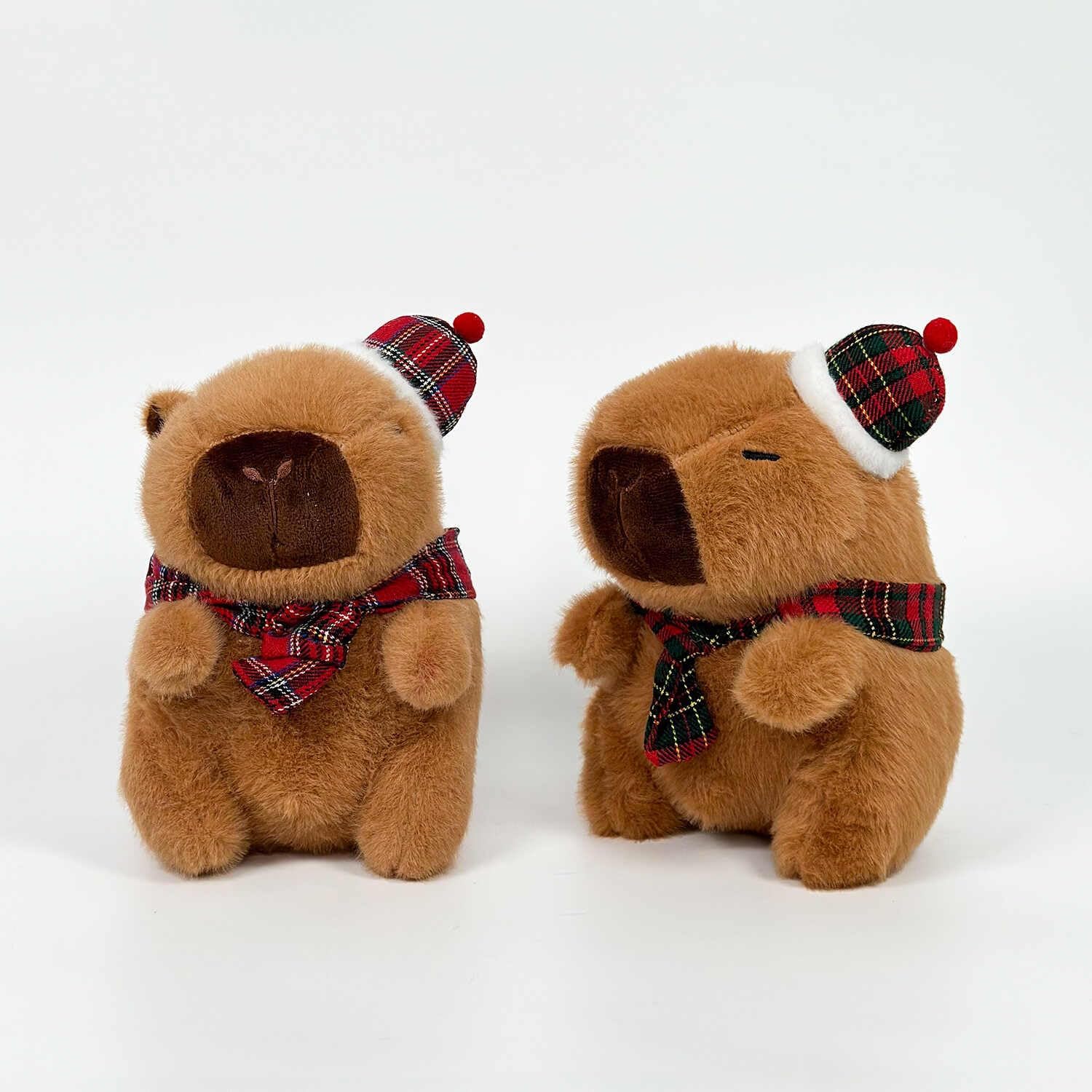 Capybara Plush Toy, 8inch Capybara Stuffed Animal Birthday Gifts for Kids Girl Friends (Bow Tie)