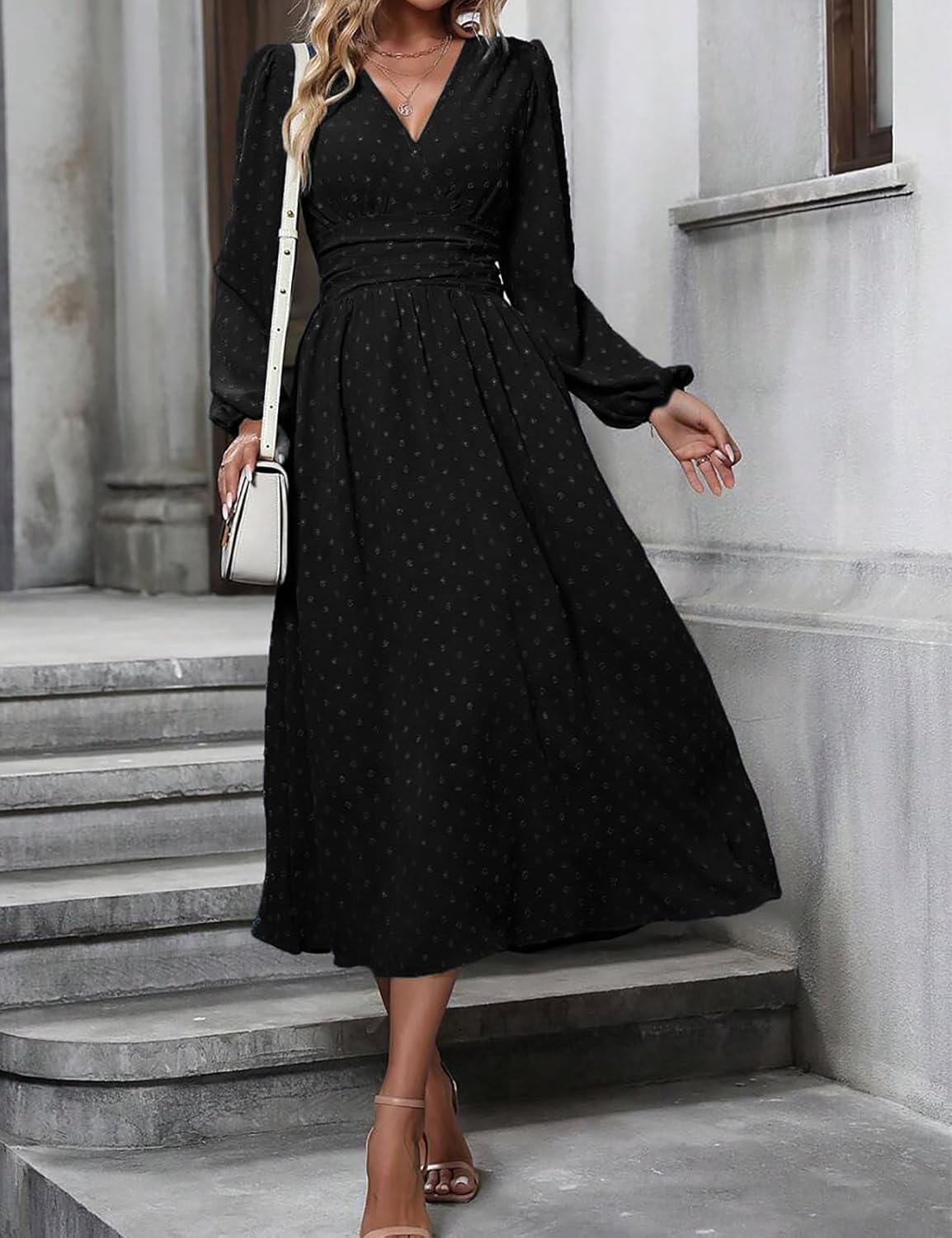 Dresses for Women 2026 Blue Maxi Dress Formal Wedding Guest Dresses for Women Long Sleeve Dresses for Women - Image 6