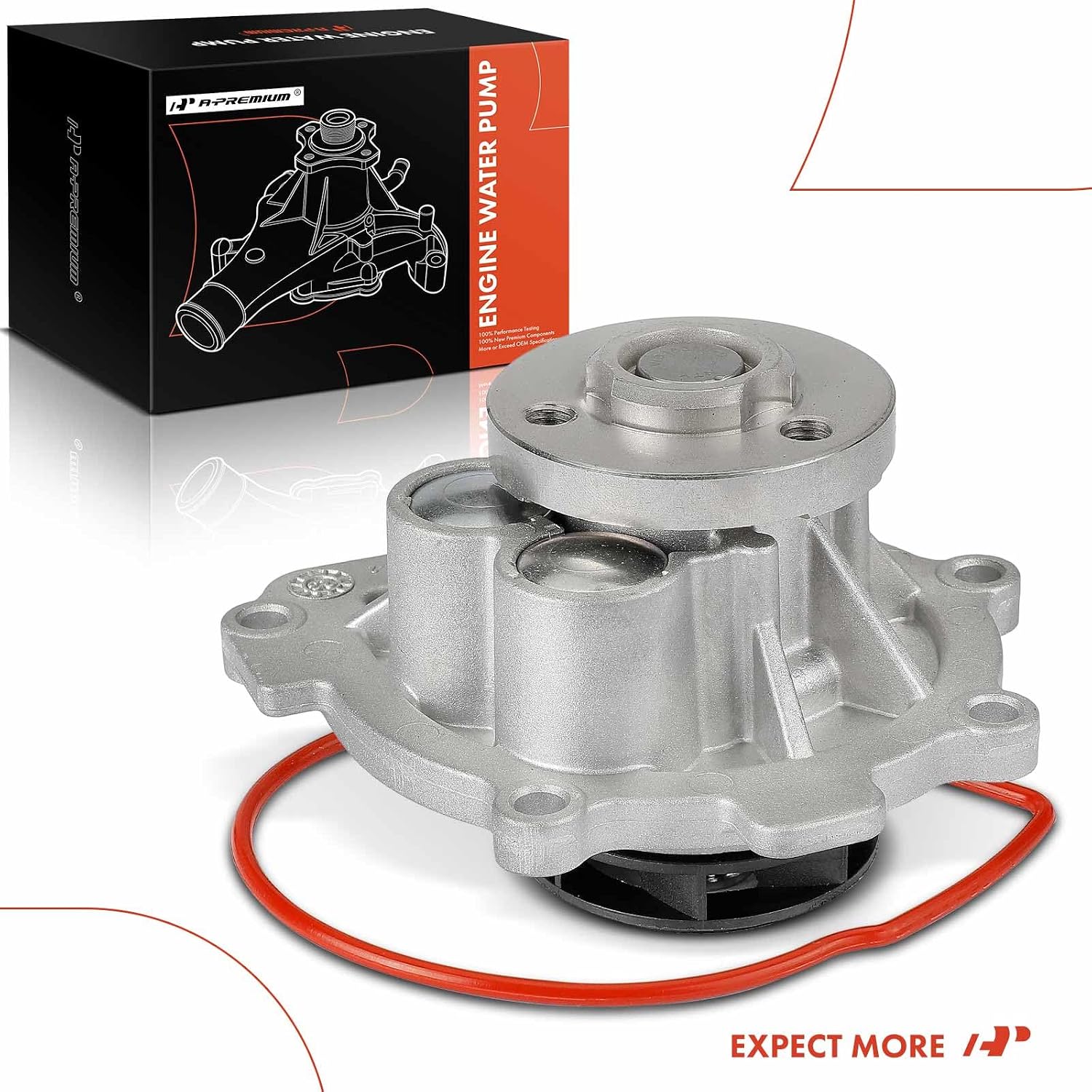 A-Premium Engine Water Pump Compatible with Chevrolet Aveo Aveo5 2009-2011 Cruze Sonic 2011-2014 & Pontiac G3 G3 Wave Saturn Astra