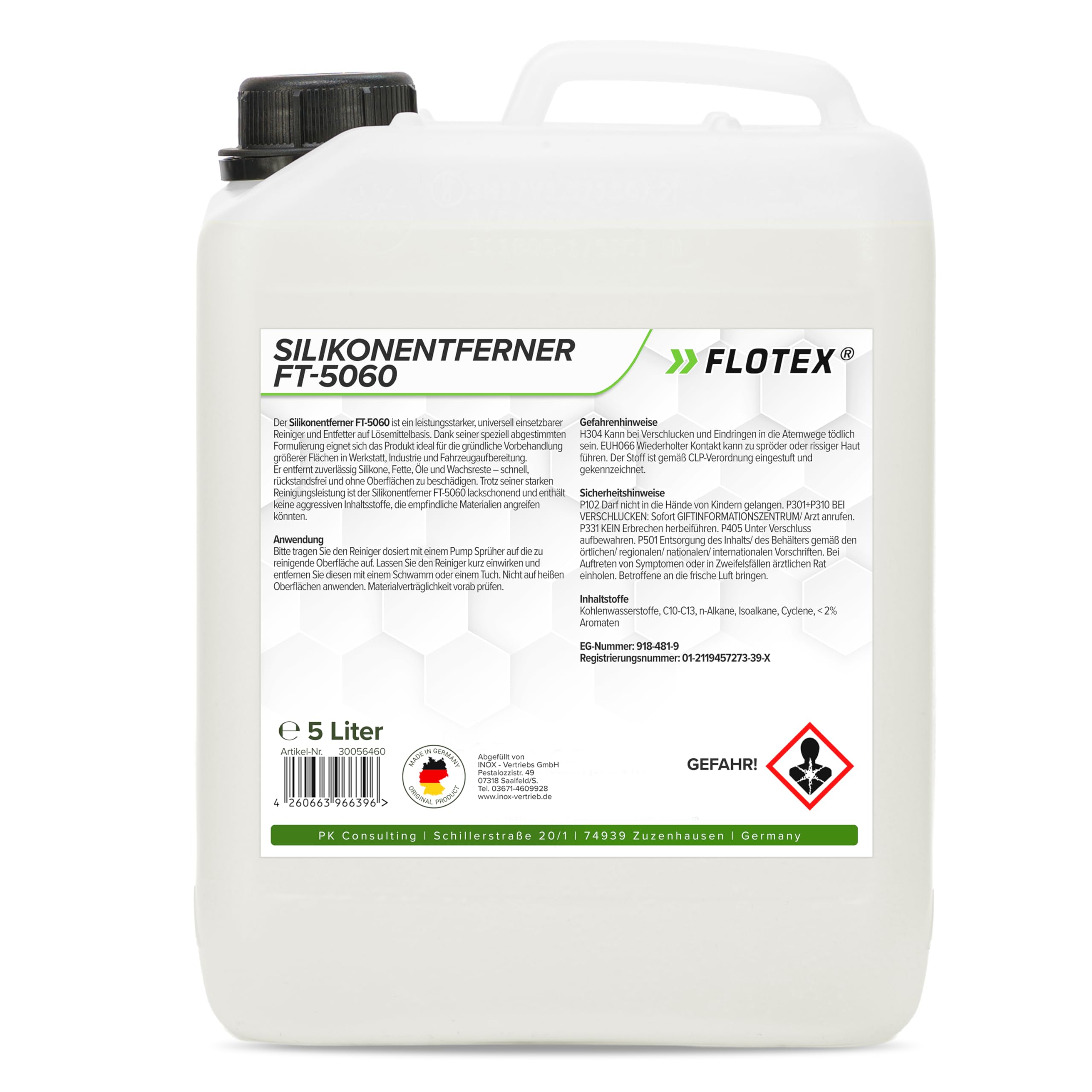 Silikonentferner 5l IFT-5060 | Wachsentferner für Autolack | Intensive Reinigung | Der Silikonreiniger entfernt problemlos Öl, Fett & Silikon | Besonders schonend