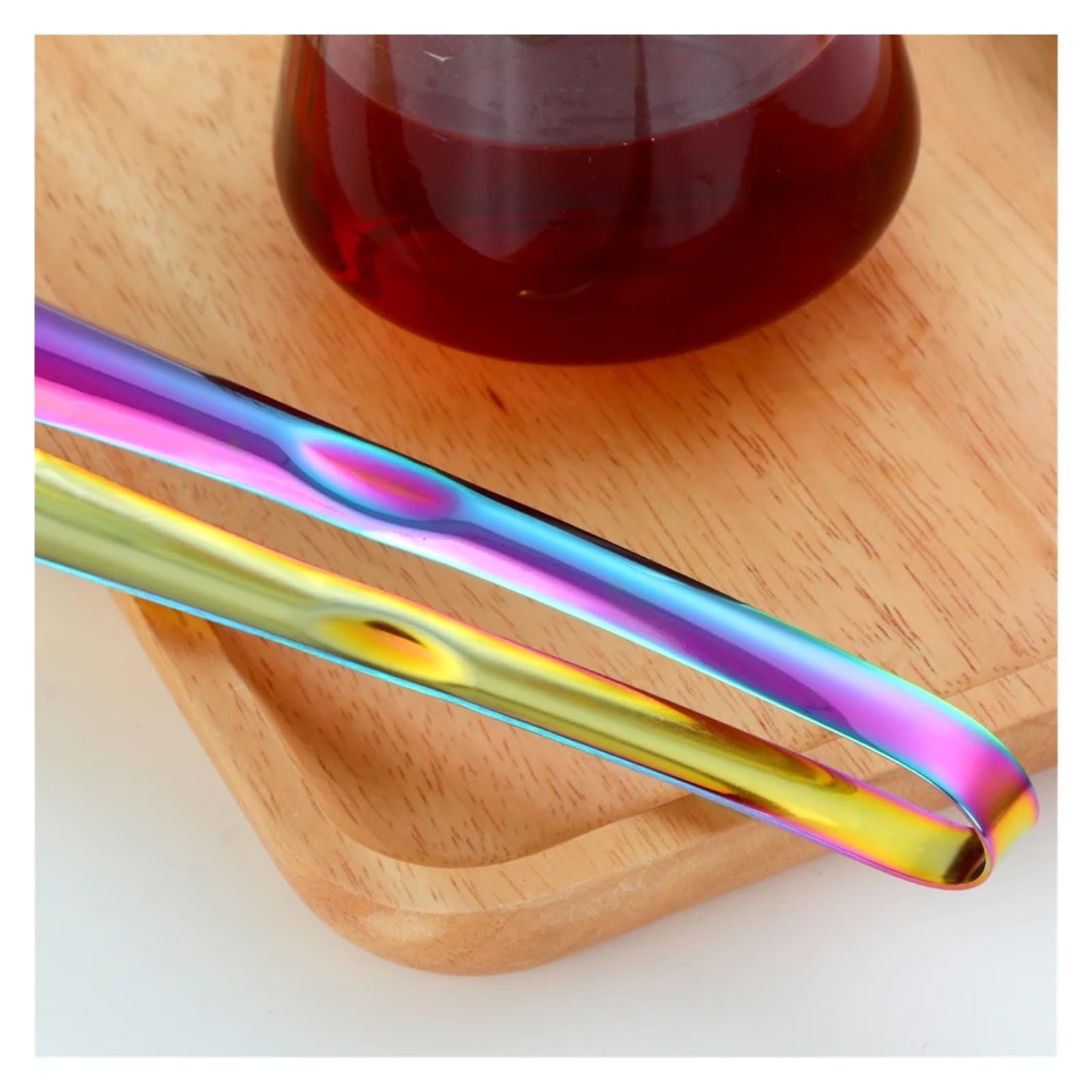 Pince à glaçons en Acier Inoxydable for Barbecue, Service de salades astucieux pour Conserver la Glace et Les Aliments(Red,2PCS)