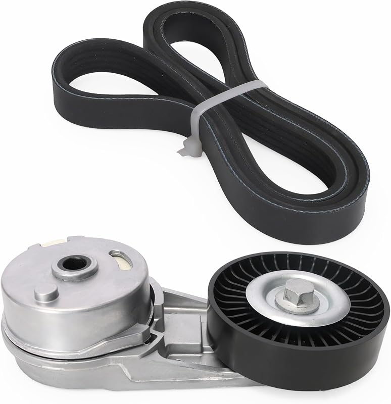 Kit tensionador da correia e correia serpentina Loautong para Chevrolet, GMC, Saturn, Saab, Buick, Pontiac e Oldsmobile – Conjunto