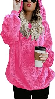 Oversized Sweatshirts for Women Athletic Womens Sherpa Hoodie Fluffy Women's Hoodies Pullover with Pockets