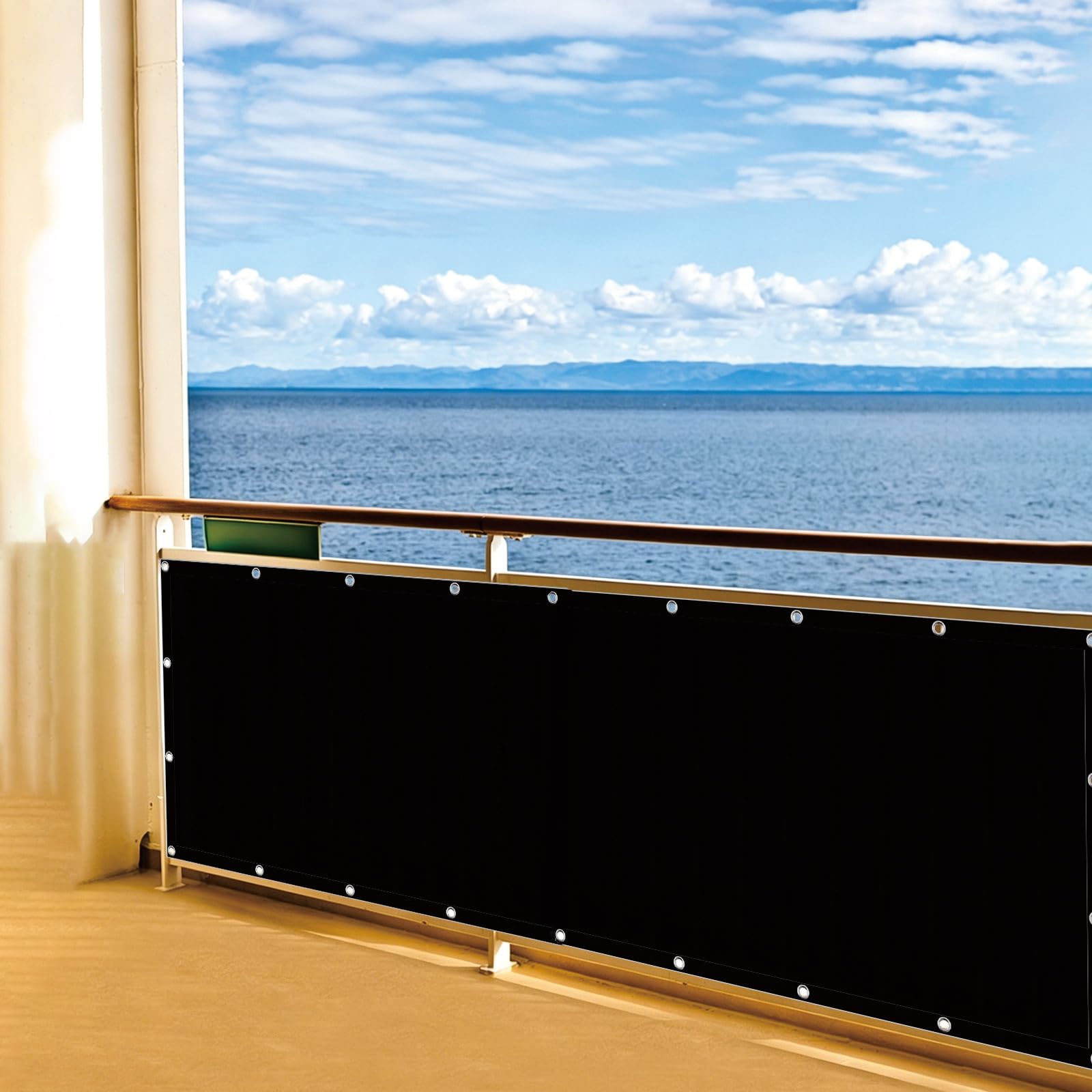 Brise-vue balcon résistant intempéries pour stopper le vis-à-vis et le soleil