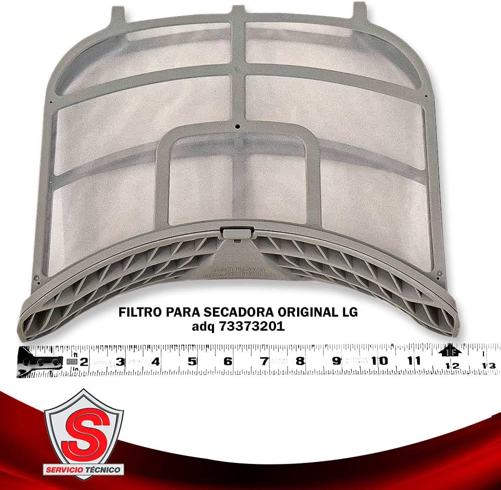 LG ADQ73373201 Genuine OEM Lint Filter Assembly (Gray) for LG Gas or Electric Dryers