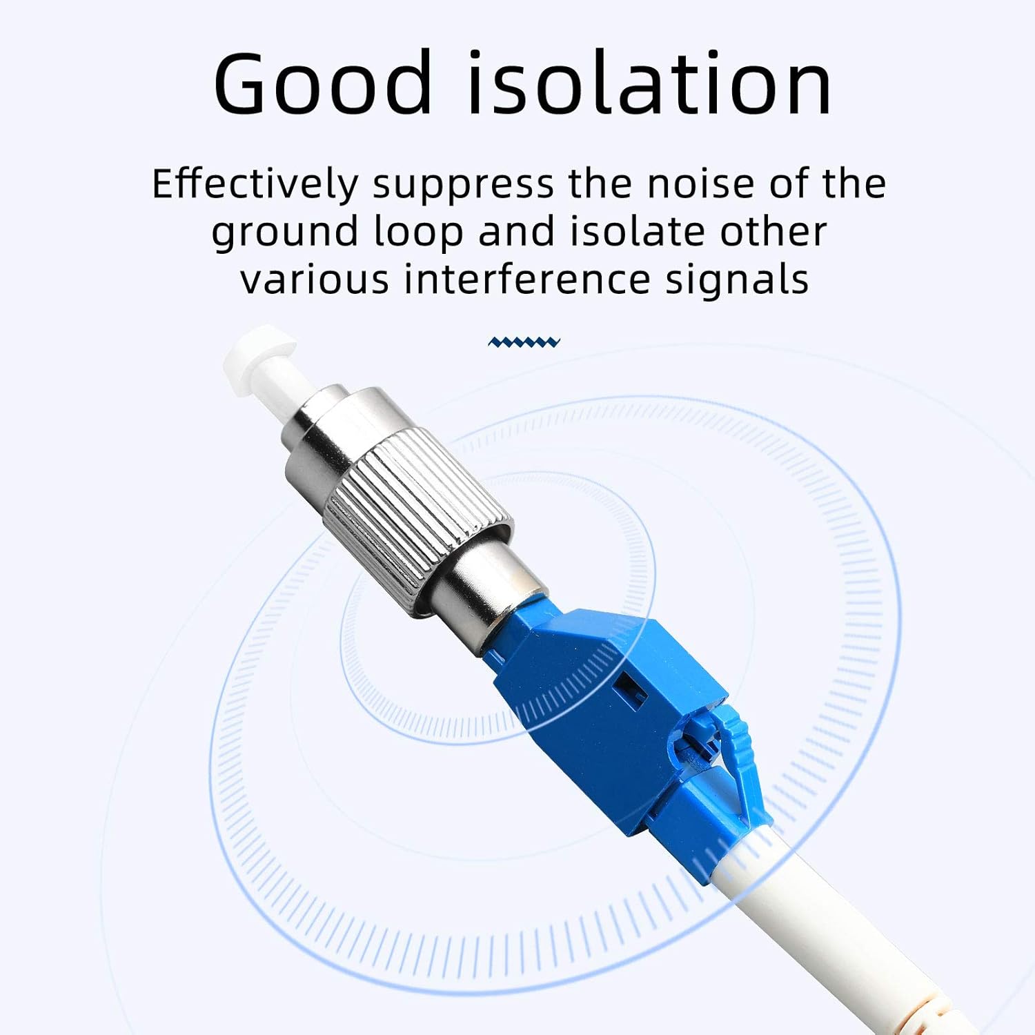 1pcs~100pcs Single Mode 9/125Um FC Male to LC Female Hybrid Fiber Optic Converter, Visual Fault Locator Compatible FTTH Optical Fiber Adapter (50pcs)