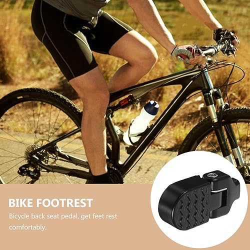 Miniatura 5 de YARNOW 2 Pairs Pedal Bike Accessories Mountain Bike Pegs Folding Bike Folding Foot Pegs Cycle Foot Pegs Platform Flat Pedals Electric Bike Rear Seat