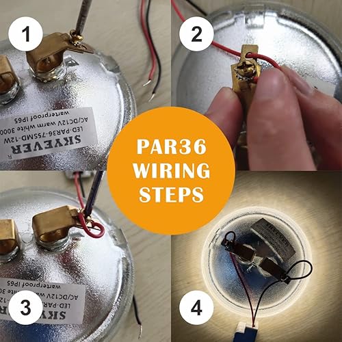 Miniatura 7 de PAR36 - Bombilla reflectora LED de 9 W, impermeable IP67, CACC 12 voltios, 900 lm, para paisaje, jardín, fuera de la red y uso en vehículos, blanco