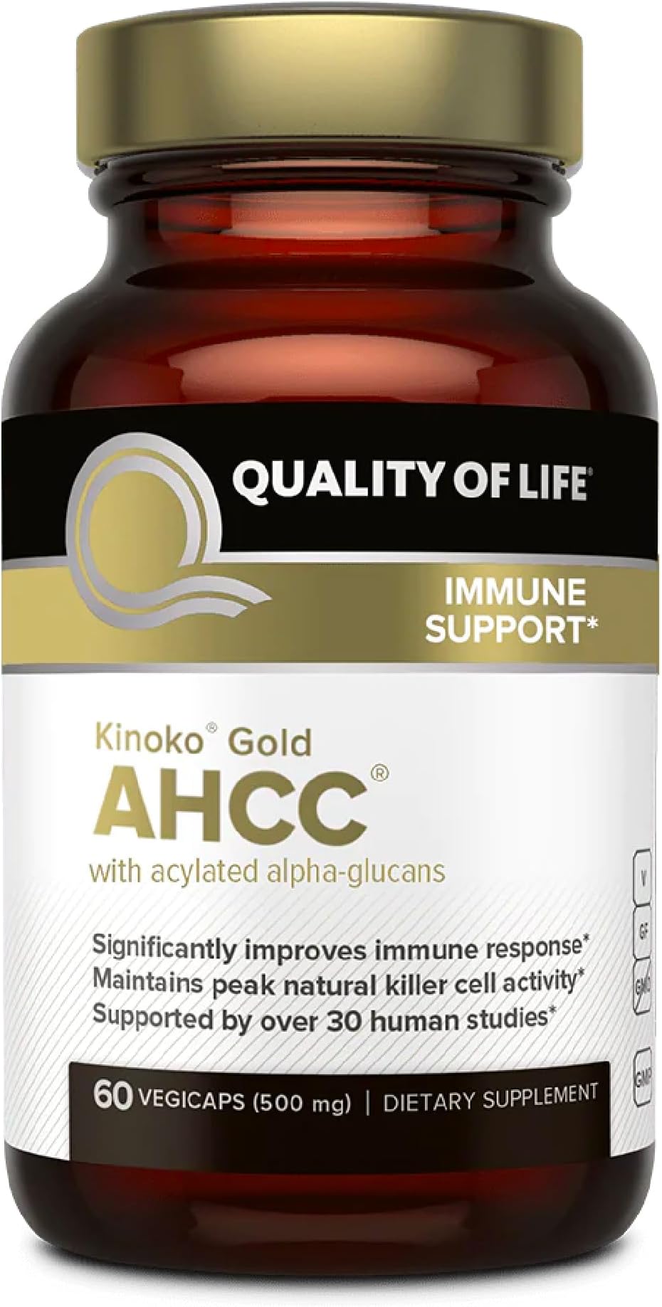 Kinoko Gold AHCC, 500mg - 60 caps