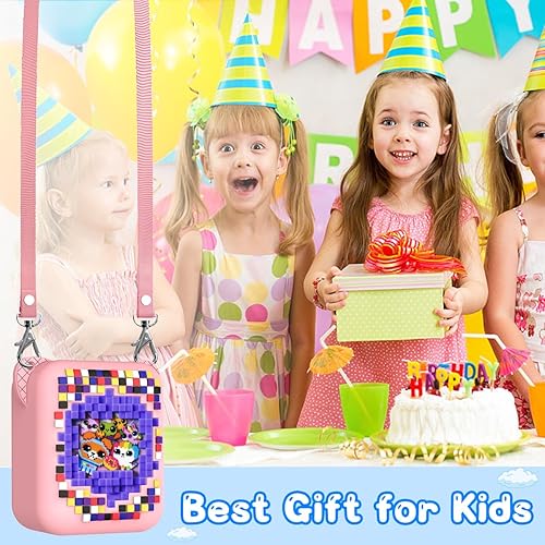 Miniatura 5 de Bitzee - Funda de silicona para juguete interactivo digital para mascotas, funda protectora para niños, funda de piel rosa con cordón para Bitzee