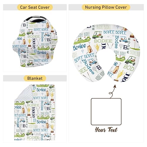 Miniatura 8 de Rucekia Funda de almohada de lactancia para bebé, con temática de fútbol, en forma de U, para alimentación con biberón, ultra suave y cómoda, para