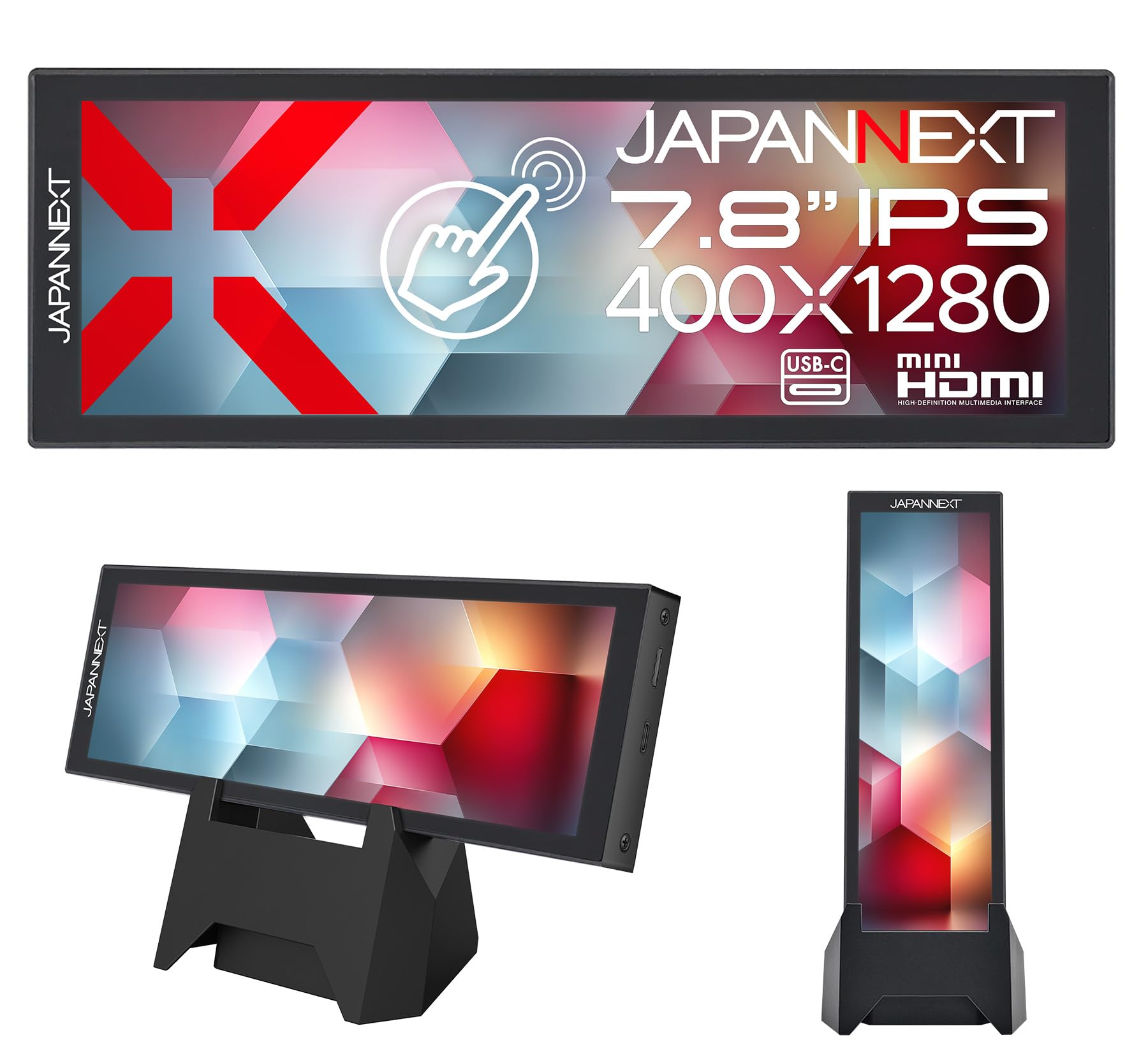 Amazon.co.jp: JAPANNEXT 7.8インチ IPSパネル搭載 5点マルチタッチ