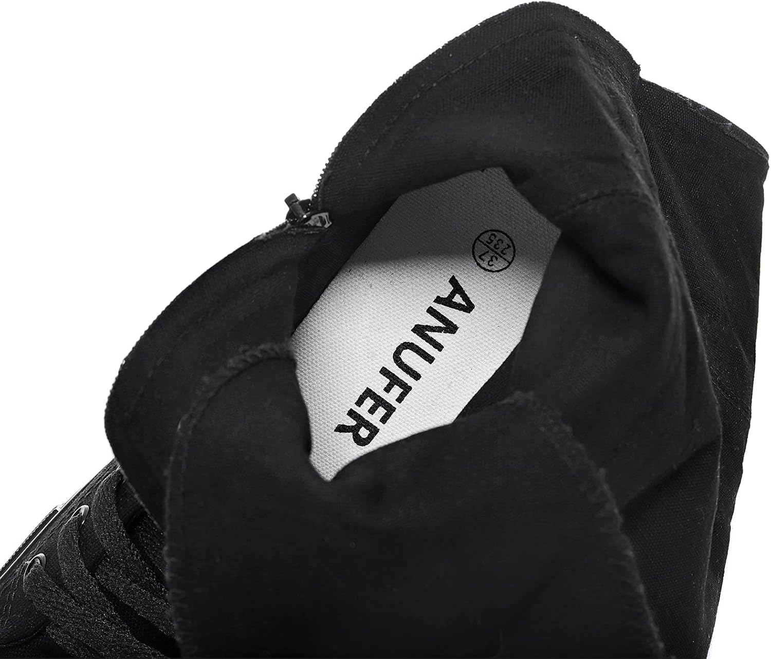 Momuk Long Rivet Knee High Canvas Boots Punk Style for Women & Girls - Image 7