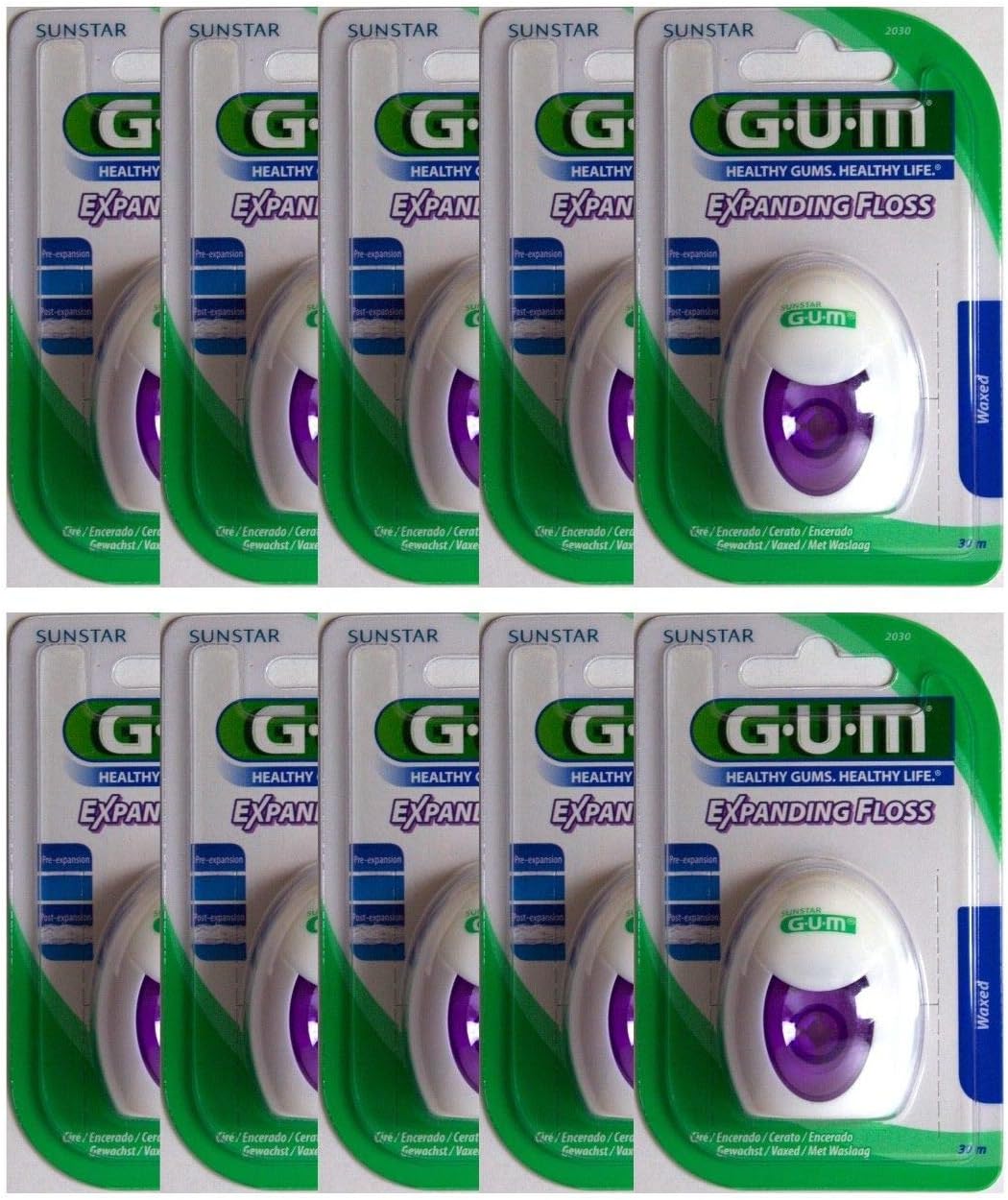 10x Gum Expanding Floss Fleece Dental Floss 30 m Dental Floss BigaMart