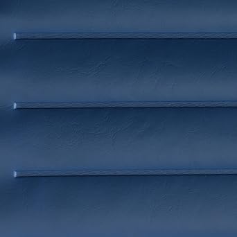 Pleated Marine Vinyl Upholstery Fabric Dark Blue Sample 3" x 3" Boat Auto