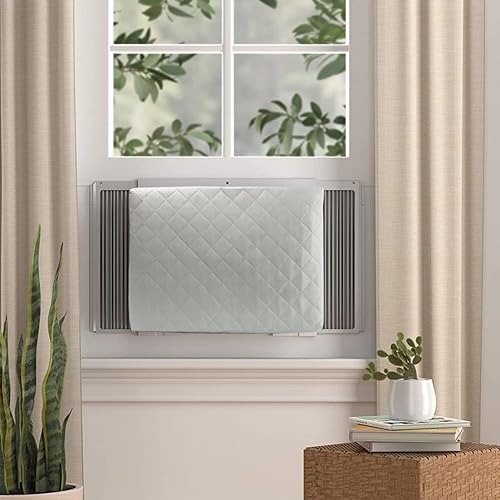 Miniatura 7 de Cubierta de aire acondicionado para interiores, pequeña unidad de aire acondicionado, cubierta de ventana para interior doble aislamiento con cordón