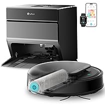 LEFANT M5 Pro Robot Aspirapolvere Lavapavimenti con Rullo, Aspirazione 18.000 Pa, Lavaggio Acqua Pulita, Autopulizia 75 ℃, Navigazione Laser dToF, Auto Svuotamento 120 Giorni, Tappeti, App Alexa