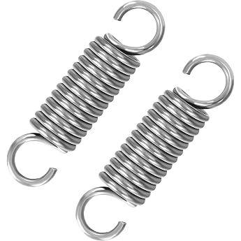 Tension Springs with Hooks Stainless Steel Tension Spring Tension Spring 60 mm Outer Diameter 16 mm Wire Diameter 2.5 mm Maximum Tensile Force 19 kg 2.5 x 16 x 60 mm