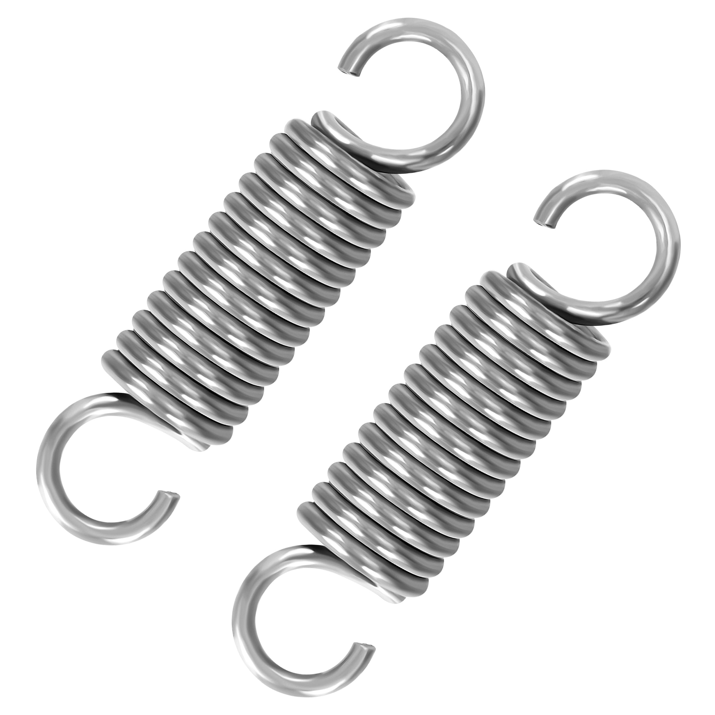 Sprężyny naciągowe z hakiem stal szlachetna sprężyna naciągowa 60 mm średnica zewnętrzna 16 mm średnica drutu 2,5 mm maksymalna siła ciągnąca 19 kg 2,5 x 16 x 60 mm 2 sztuki