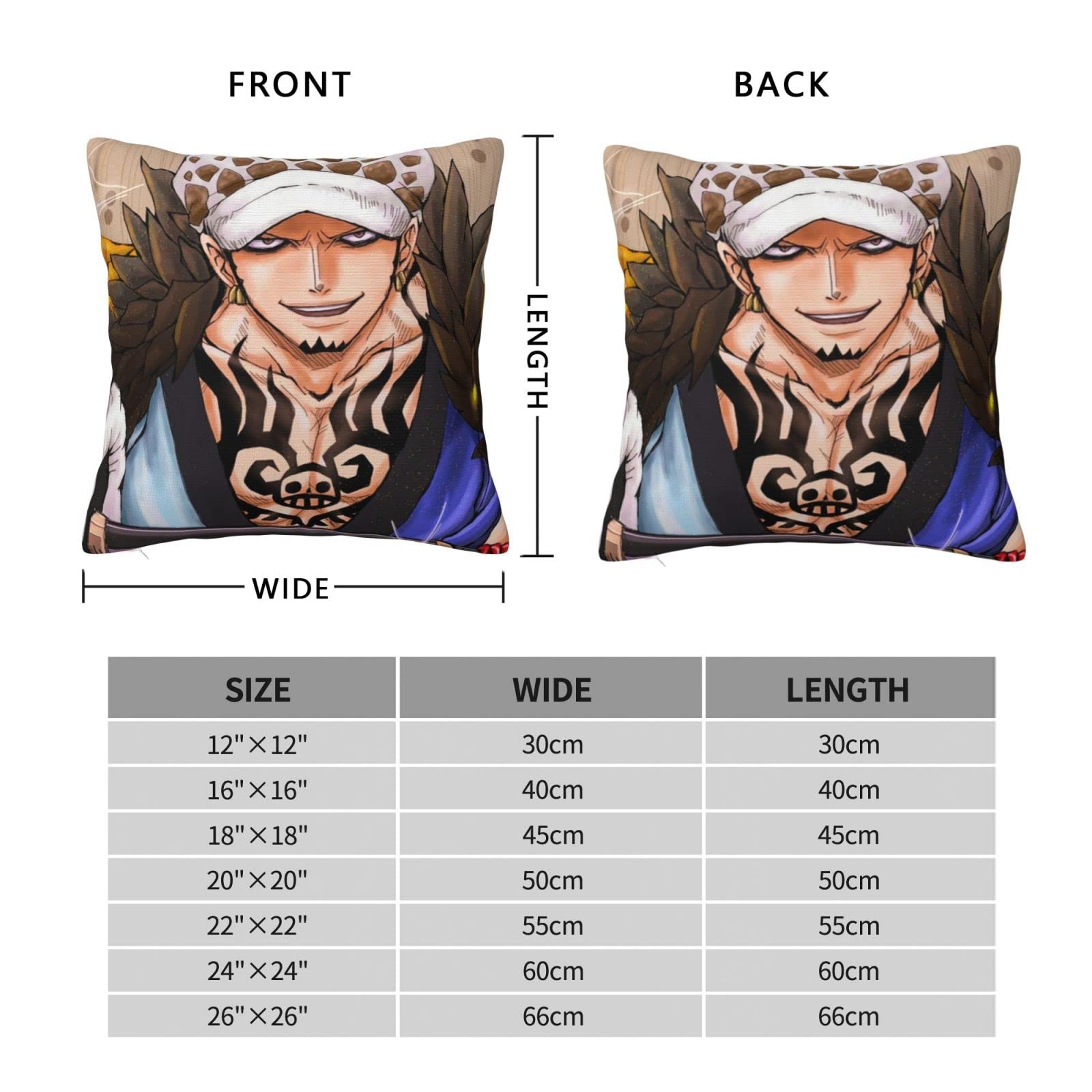 Amazon.co.jp: クッションカバー トラファルガー ロー アニメ 漫画