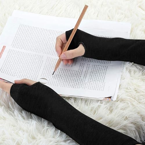 Miniatura 6 de Allegra K Calentadores de brazo unisex clásicos y elásticos sin dedos