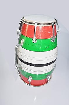 SONIA MUSICALS Wooden Dholak Nut 12