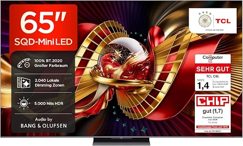 TCL 65C8L Televisor 65 Pulgadas SQD-Mini LED 4K Smart TV,…