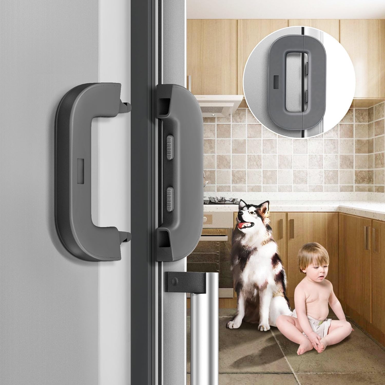 Sliding Door & Window Safety Lock – No Drill Child Safety Lock for Refrigerator, Sliding Windows, Balcony Doors & Wardrobes, Easy Installation Adjustable Locks (Multicolor)-image-14