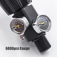 Vista 9 de Válvula adaptadora de estación de llenado 4500psi para botella de tanque de cilindro de Airsoft PCP Paintball HPA