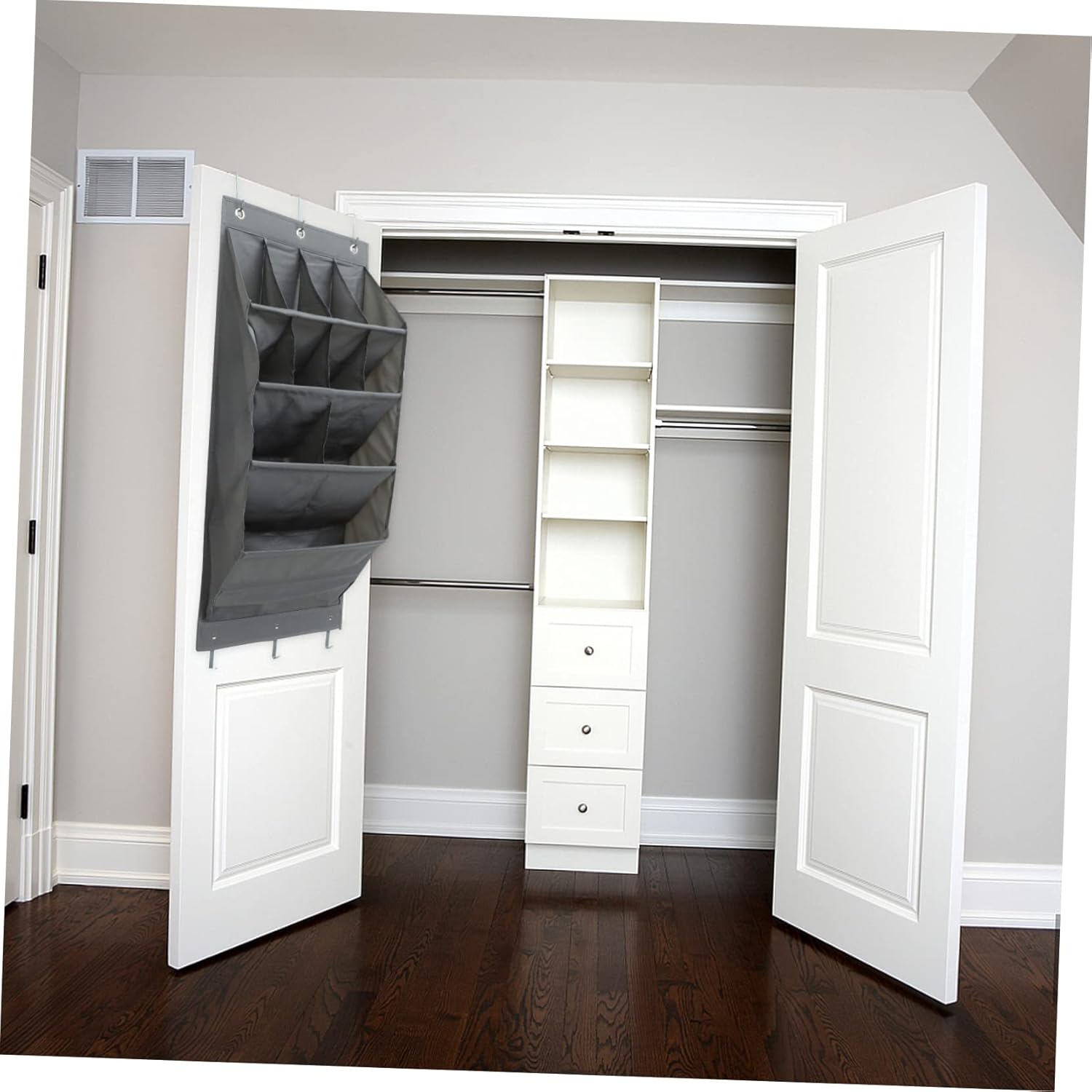 1set Multi-layer Wall Hanging Storage Bags Convenient over Door Organizer for Shoes and Accessories No Assembly Required Breathable Design for Home Nursery Use