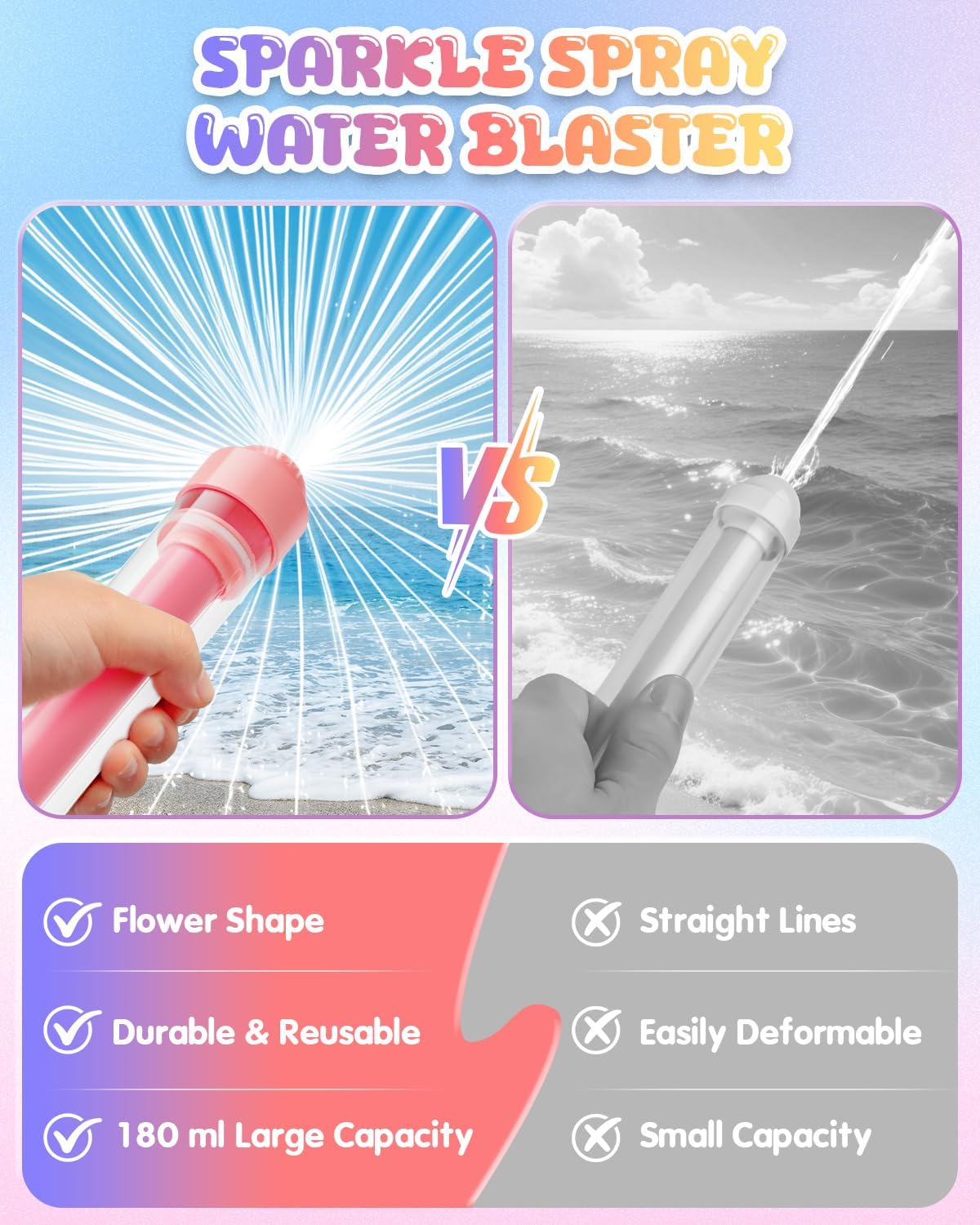 12 Pack Fireworks Spray Water Blaster for Kids Adults, Firework Effecet Squirt Gun Water Toys for Girls Boys, Water Squirter Shooter Bulk for Pool Party Backyard Beach Outdoor