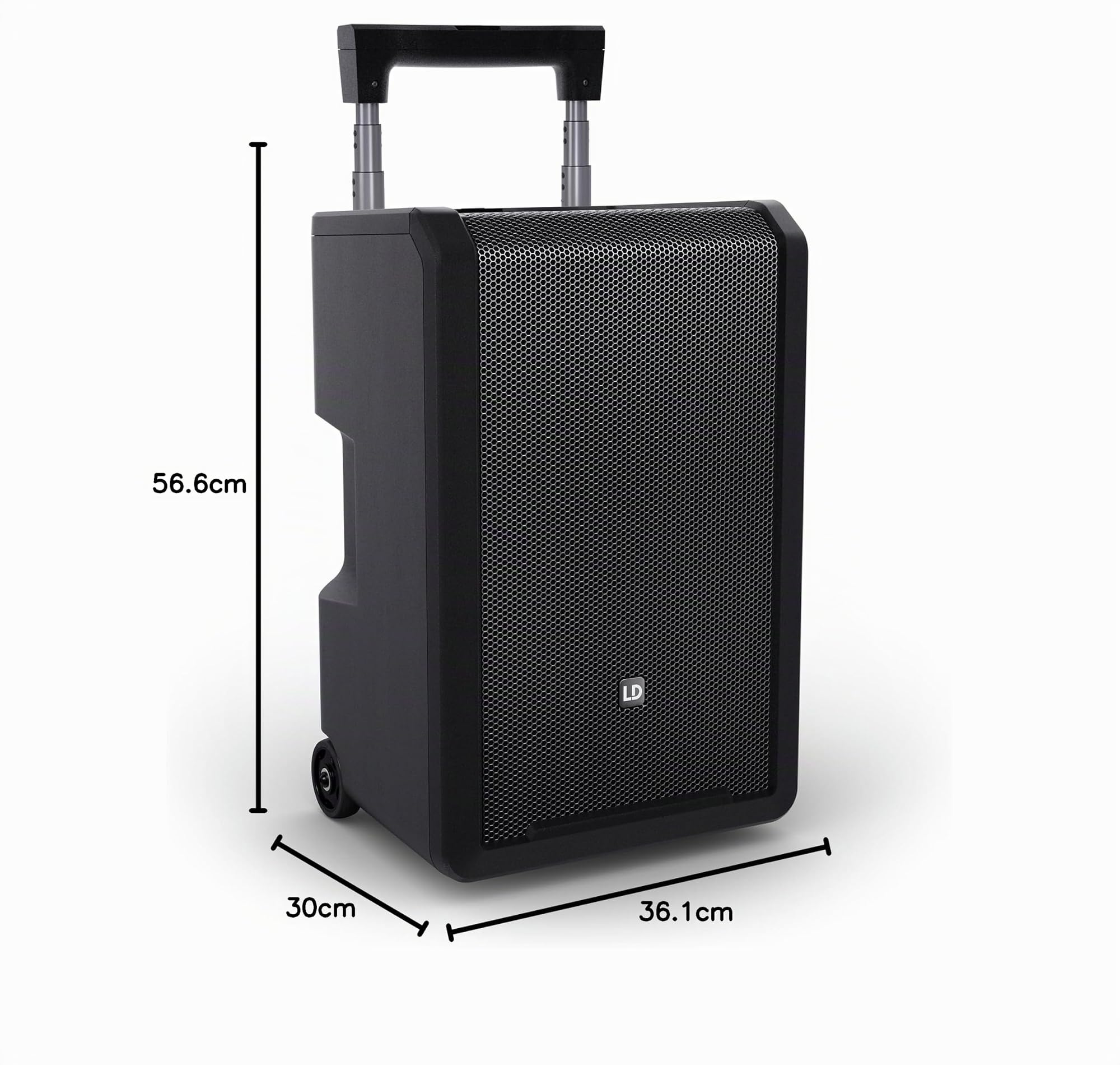 LD Systems ANNY 10 - Enceinte de sonorisation Bluetooth 10" sur Batterie avec Table de mixage intégrée