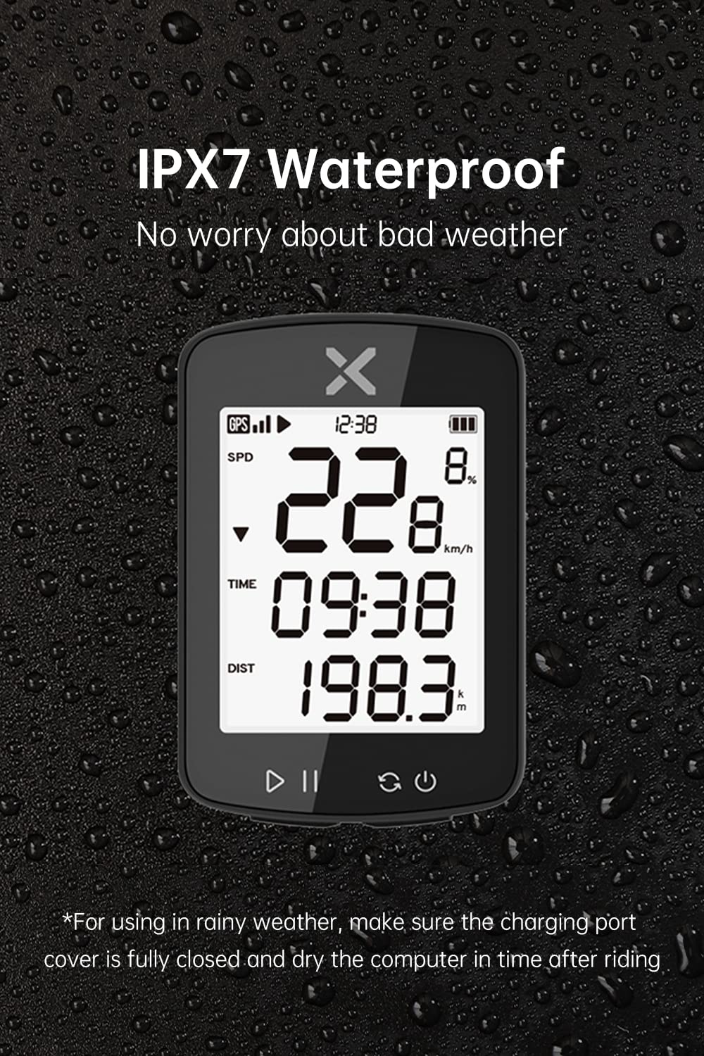 XOSS G Gen2 - Computadora De Bicicleta GPS ANT Bluetooth IPX7 Impermeable Recargable Velocimetro Cuentakilometro Con Pantalla Lcd De 2 2