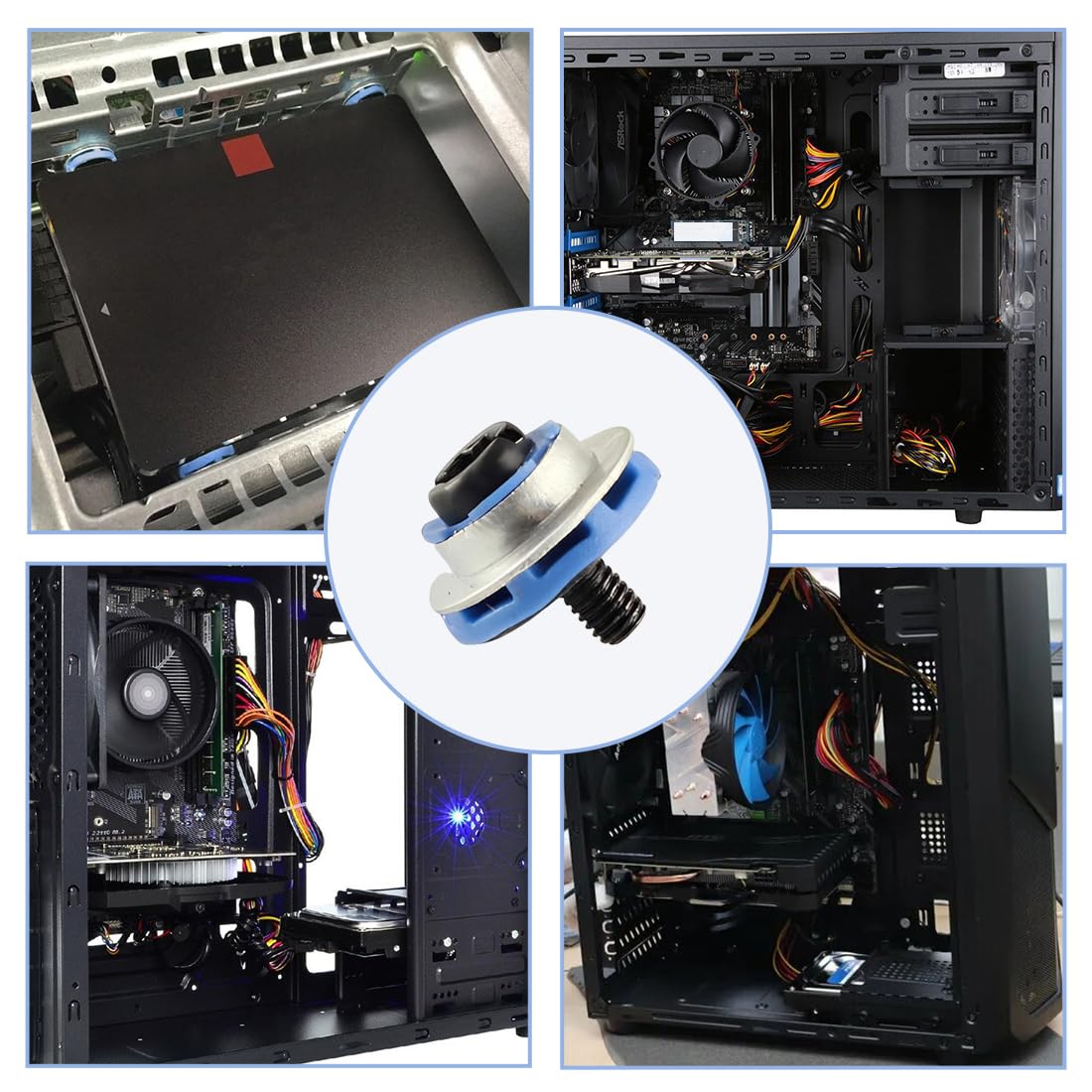 Viti di Fissaggio per Hard Disk 2,5 Pollici per HDD SSD Server - 12 Pezzi
